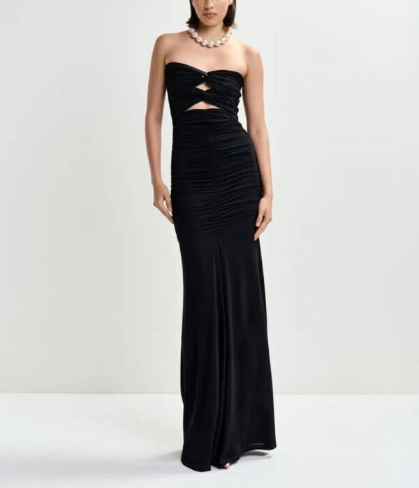 Essentiel Antwerp Jeremi Jersey Fitted Dress in Black