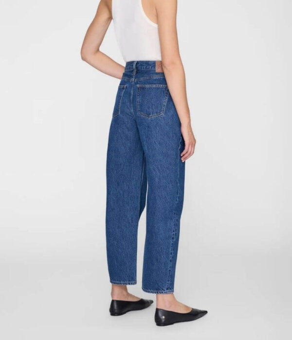 Anine Bing Fritz Barrel Leg Jean in Clean Indigo