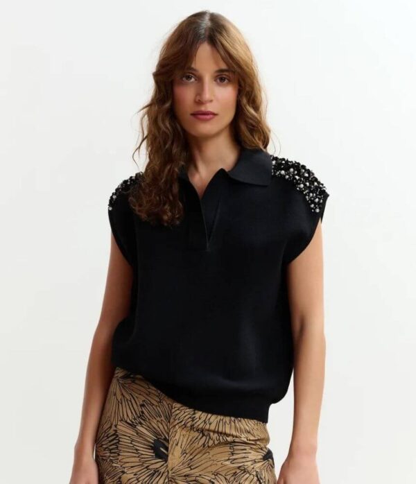 Essentiel Antwerp Jeremi Jersey Fitted Dress in Black