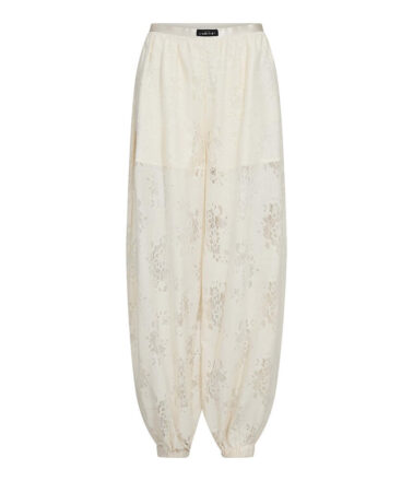 Haute L’Amitie Bella Lace Harem Pant in Off White