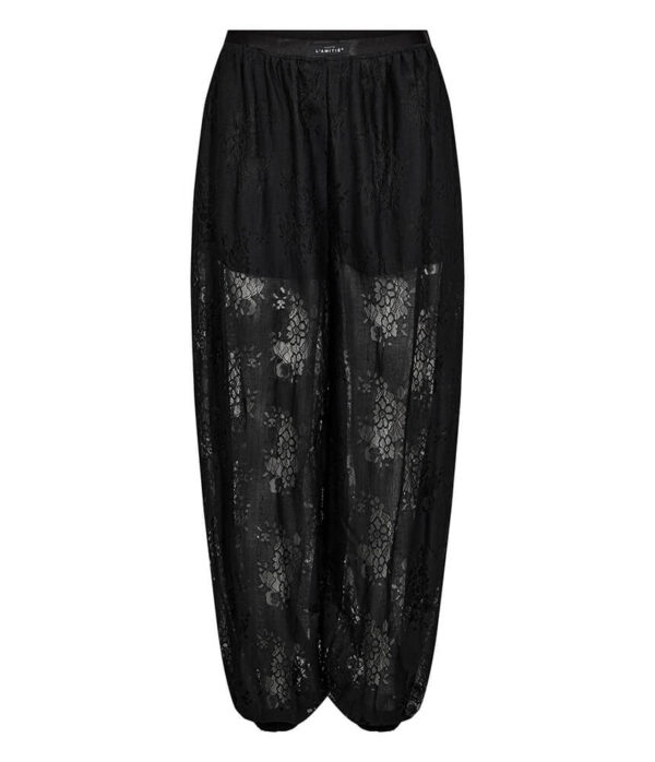 Haute L’Amitie Bella Lace Harem Pant in Black