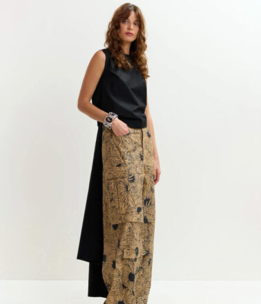 Essentiel Antwerp Jelani Sleeveless Bow Top in Black