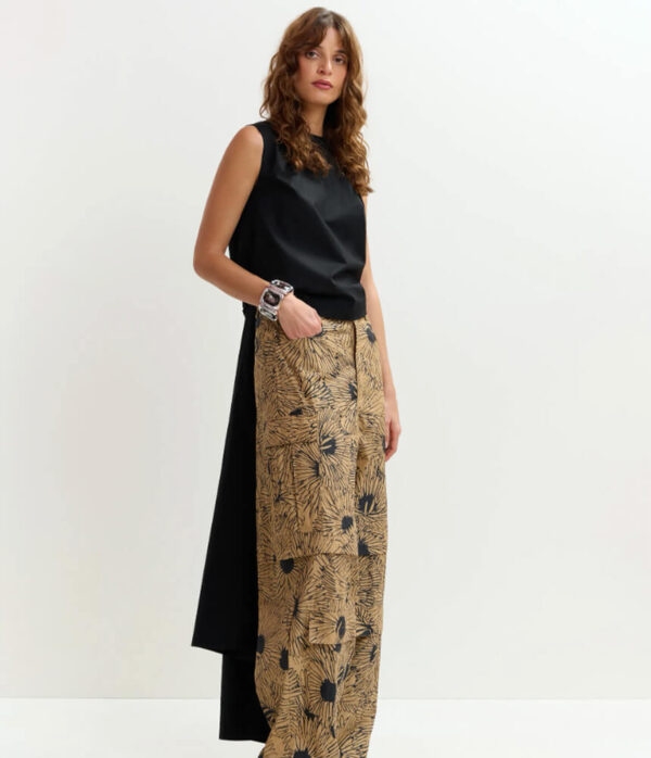 Essentiel Antwerp Jelani Sleeveless Bow Top in Black