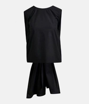 Essentiel Antwerp Jelani Sleeveless Bow Top in Black