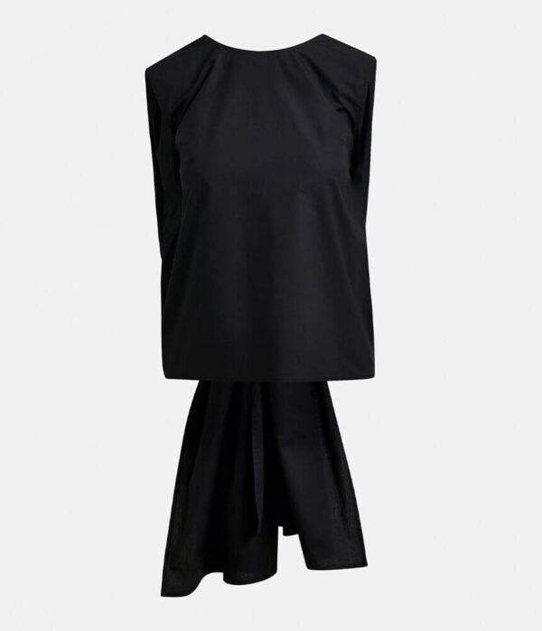 Essentiel Antwerp Jelani Sleeveless Bow Top in Black