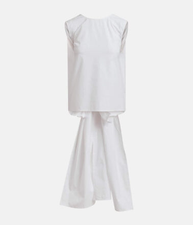 Essentiel Antwerp Jelani Sleeveless Bow Top in White