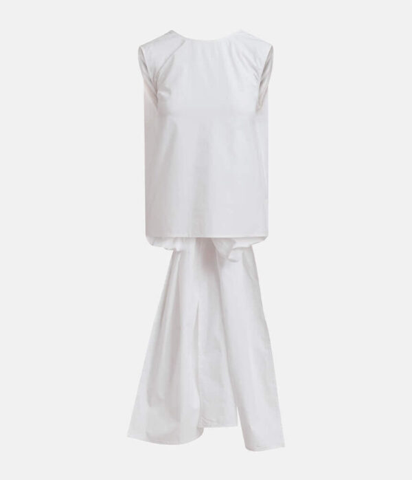 Essentiel Antwerp Jelani Sleeveless Bow Top in White