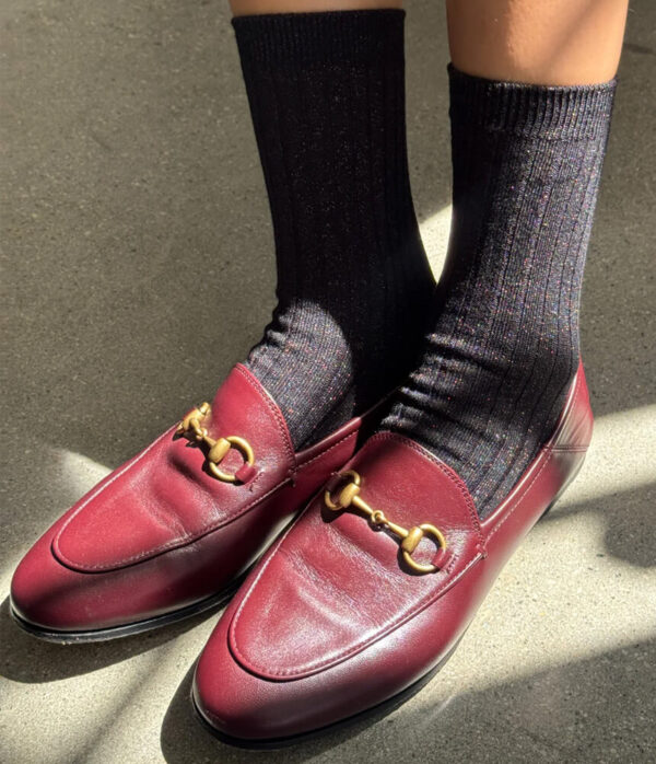 Le Bon Shoppe Her Socks in Copper Black