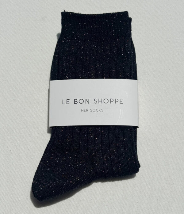 Le Bon Shoppe Her Socks in Copper Black