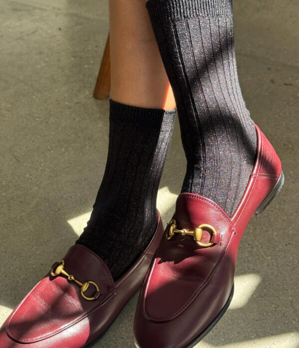 Le Bon Shoppe Her Socks in Copper Black