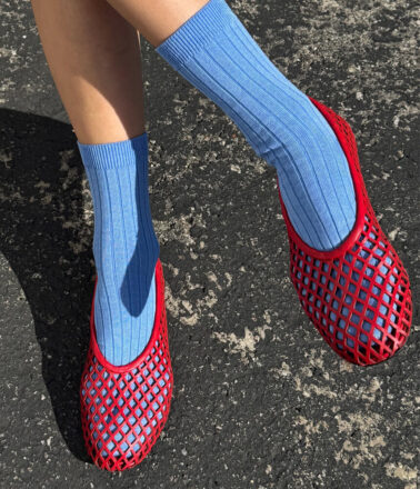 Le Bon Shoppe Her Socks in Periwinkle