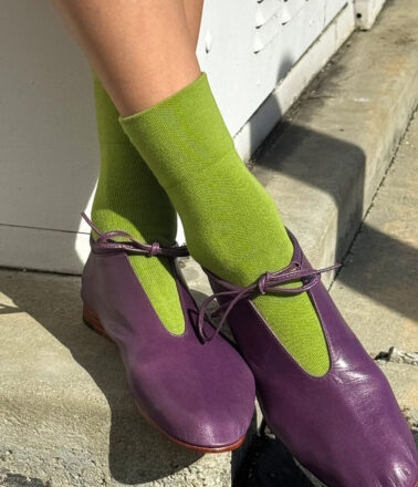Le Bon Shoppe Sneaker Socks in Matcha