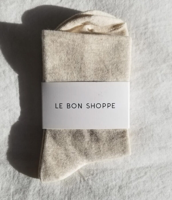 Le Bon Shoppe Sneaker Socks in Oatmeal
