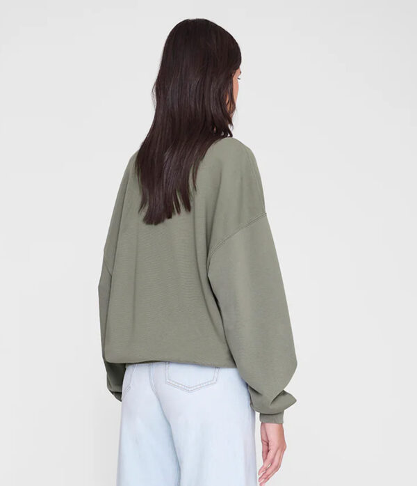 Anine Bing Miles Sweatshirt Letterman in Sage