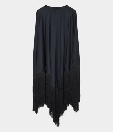 Day Birger Saxon Fluid Viscose Cape in Black