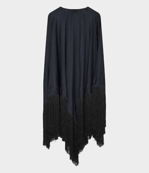 Day Birger Saxon Fluid Viscose Cape in Black