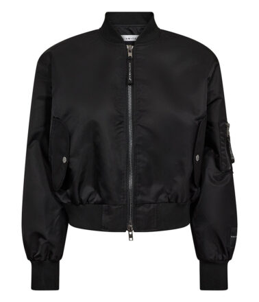 Haute L’Amitie Sally Crop Bomber in Black