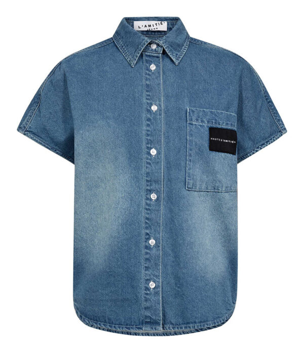 Haute L’Amitie Denim Logo Shirt