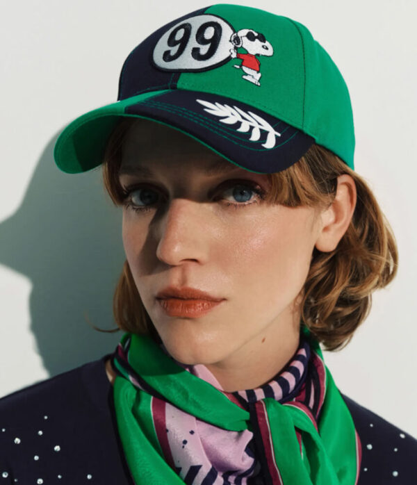 Essentiel Antwerp Janprix Snoopy Cap In Patriot Blue