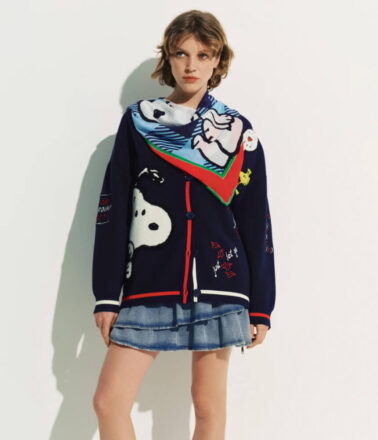 Essentiel Antwerp Joopy Printed Scarf in Violette