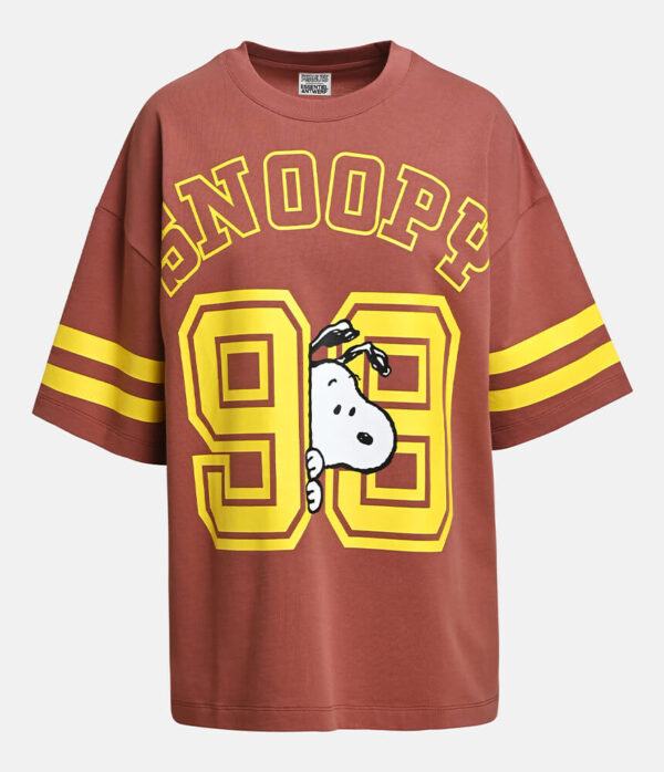 Essentiel Antwerp Joopio Printed T Shirt in Cafe Frappe