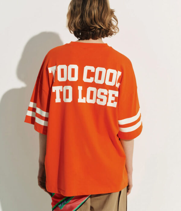 Essentiel Antwerp Joopio Printed T Shirt in Etruscan Red