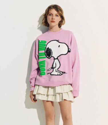 Essentiel Antwerp Jumbrella Embo Sweatshirt in Violette