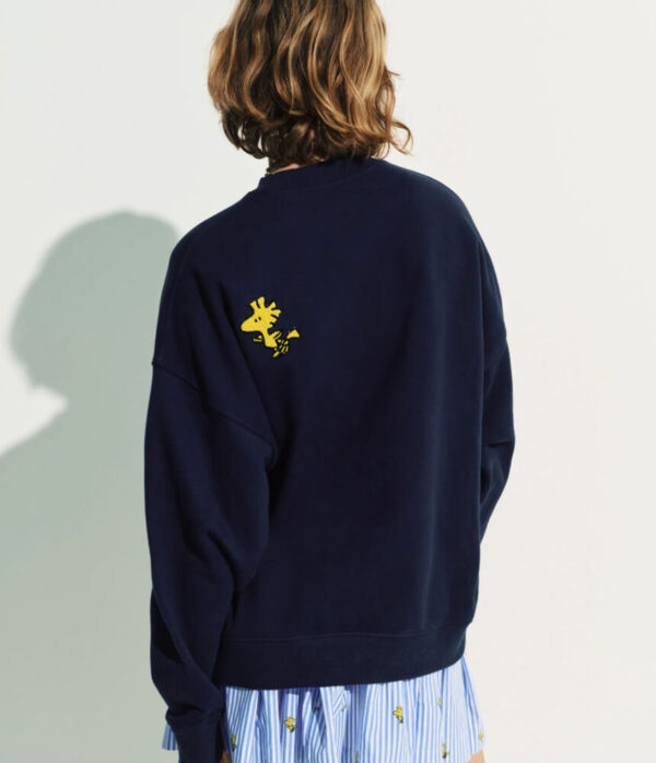 Essentiel Antwerp Jumbrella Embo Sweatshirt in Patriot Blue