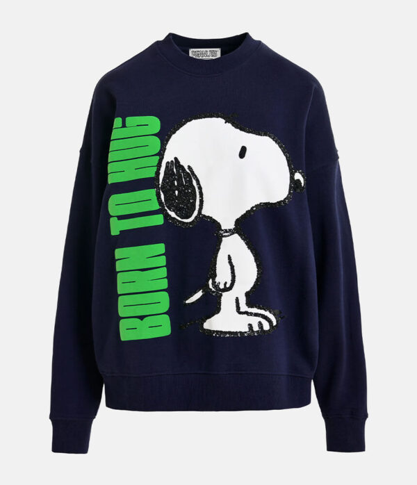 Essentiel Antwerp Jumbrella Embo Sweatshirt in Patriot Blue