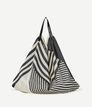 Samsoe Samsoe Saelli Scarf Bag in Black Stripe