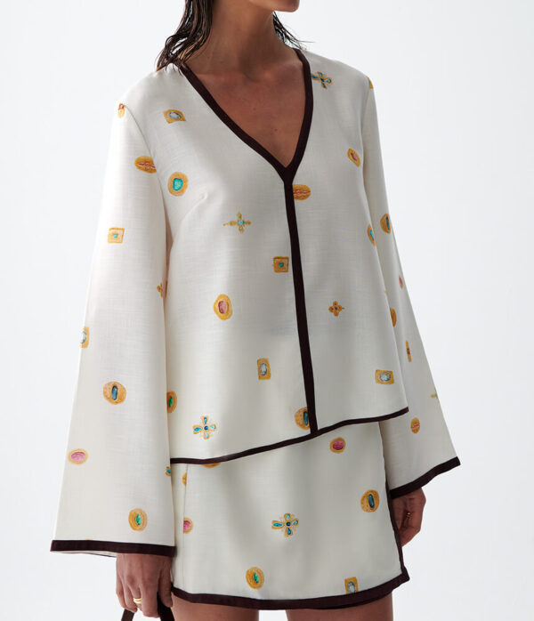 Sancia The Melrose Top in Lueur Print