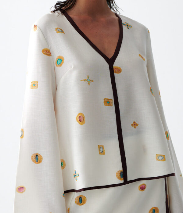 Sancia The Melrose Top in Lueur Print