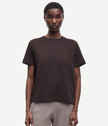 Samsoe Samsoe Camino T Shirt in Mole