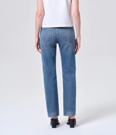 Agolde Lana High Rise Straight Leg Jean in Liberty