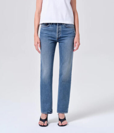 Agolde Lana High Rise Straight Leg Jean in Liberty