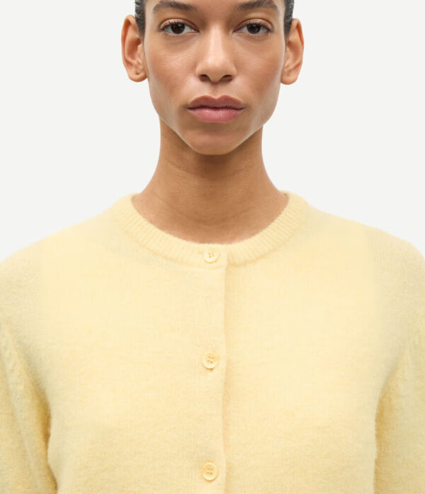 Samsoe Samsoe Nor Short Cardigan in Straw