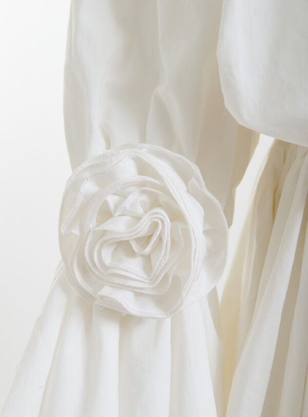 Essentiel Antwerp Jegan Off The Shoulder Mini Dress in Off White