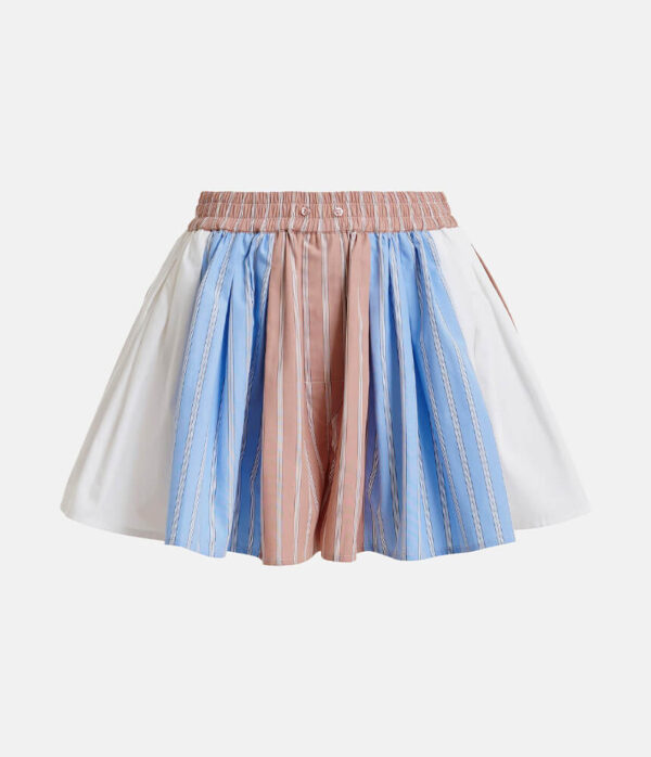 Essentiel Antwerp Jorts Patchwork Shorts in Off White