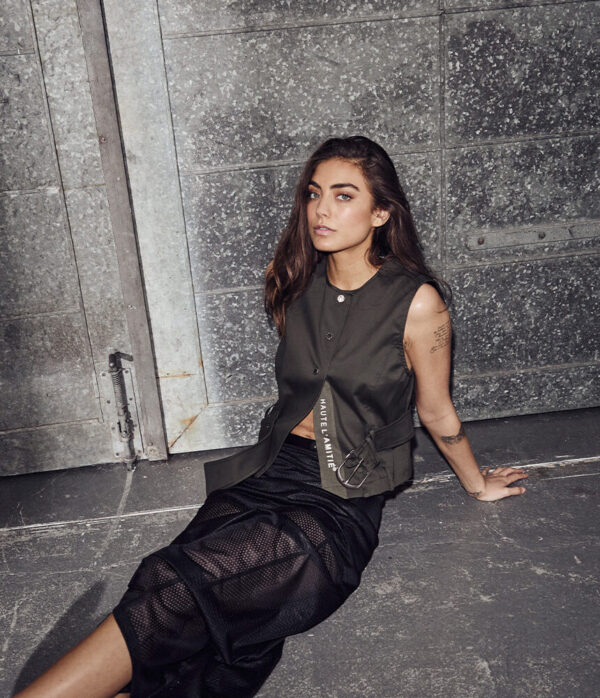 Haute L’Amitie Enya Belt Vest in Army