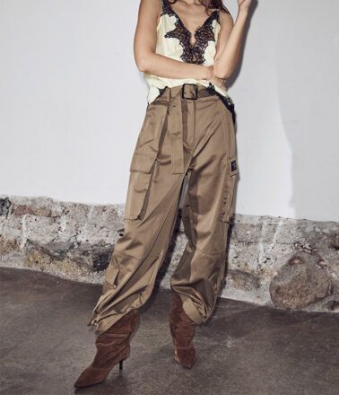 Haute L’Amitie Rabi Cargo Pocket Pant in Walnut