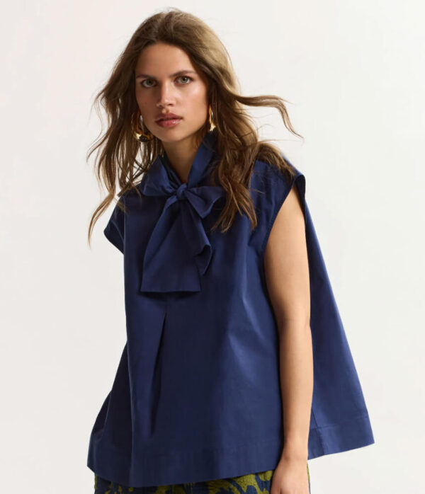 Essentiel Antwerp Jalaysia Sleeveless Top in Patriot Blue