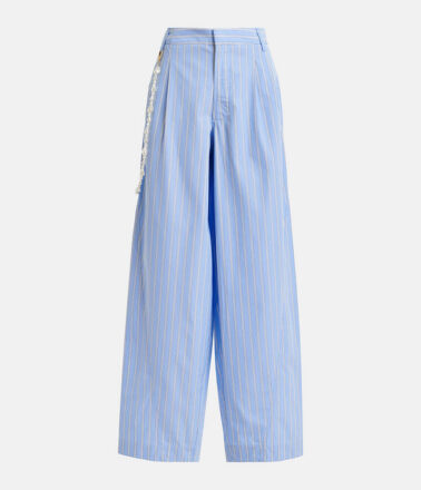 Essentiel Antwerp Jesuis Barrel Leg Pant in Electric Cyan