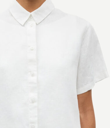 Samsoe Samsoe Short Sleeve Samina Shirt in White