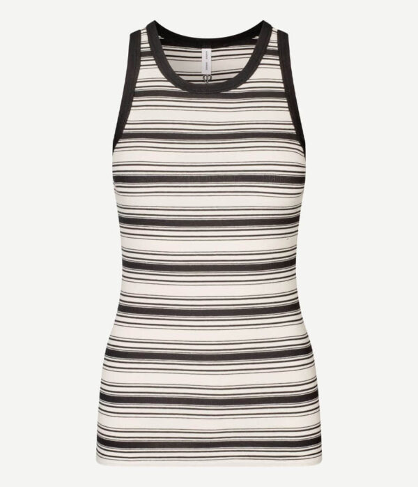 Samsoe Samsoe Alexo Tank in Egret Stripe