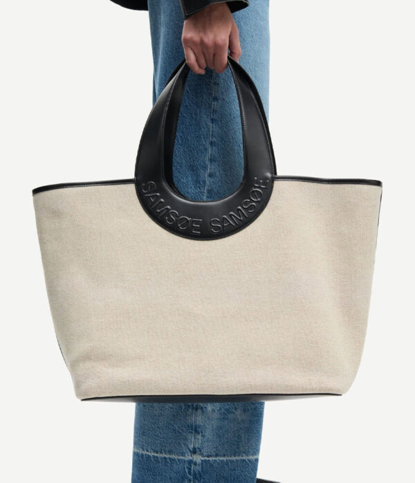 Samsoe Samsoe Saberta Beach Bag in Bone White