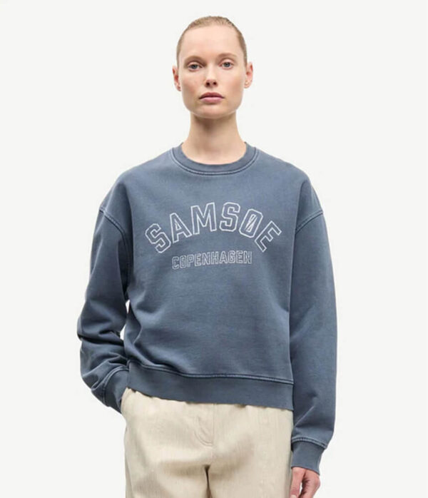 Samsoe Samsoe Savan Sweat in Ombre Blue