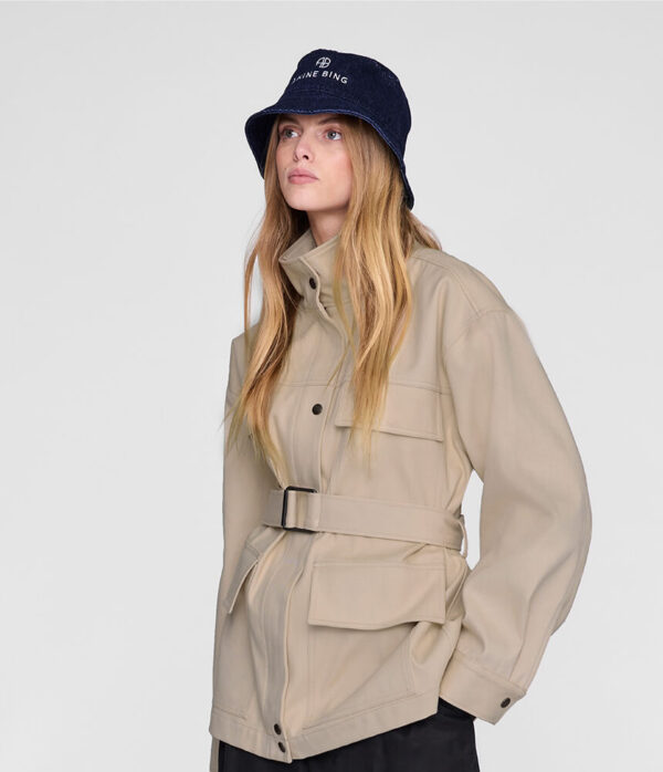 Anine Bing Nicks Bucket Hat in Ink Blue