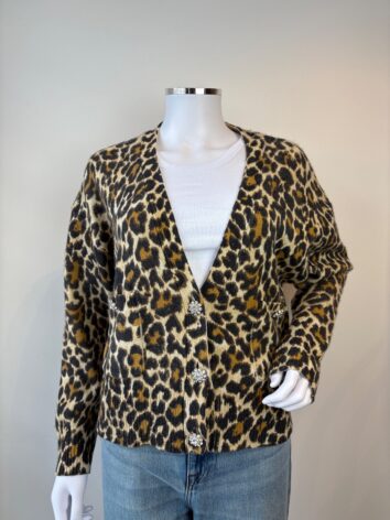 Essentiel Antwerp Leopard Cardigan