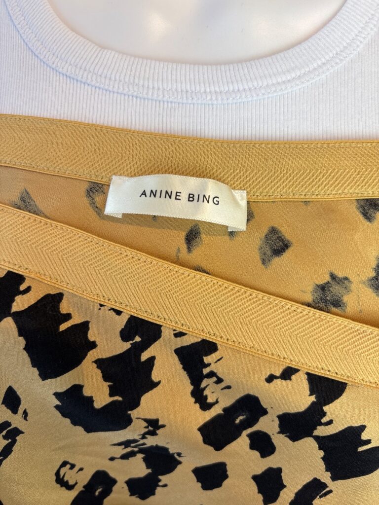 Anine Bing Bar Silk Skirt