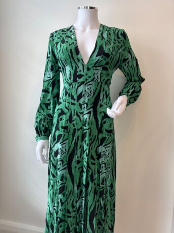 RIXO Tiger Stripe Dress